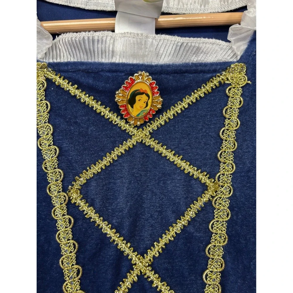 Princess Fairy Tale Disney Store Kids L 10/12 Blue Yellow Snow White Dress